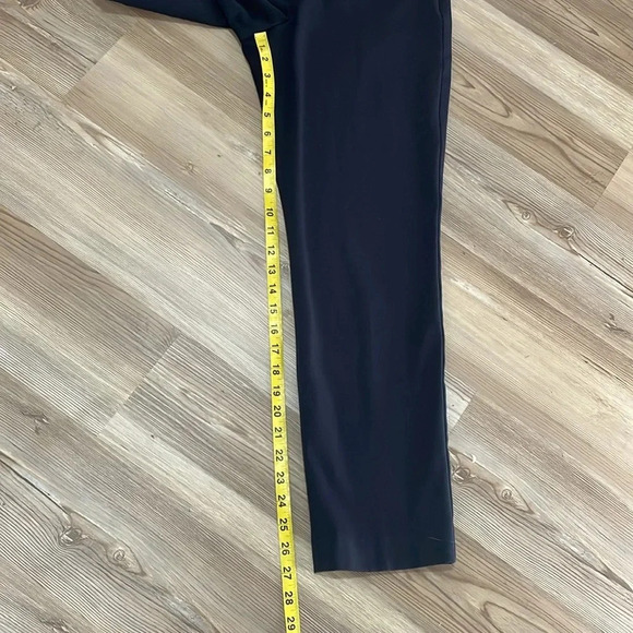 Talbots Refined Bi-stretch straight leg pants Trousers Navy Womens size 10P - Picture 7 of 12